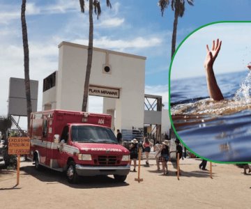 Guaymas: Marino y bomberos salvan vida de menor de 4 años en Playa Miramar