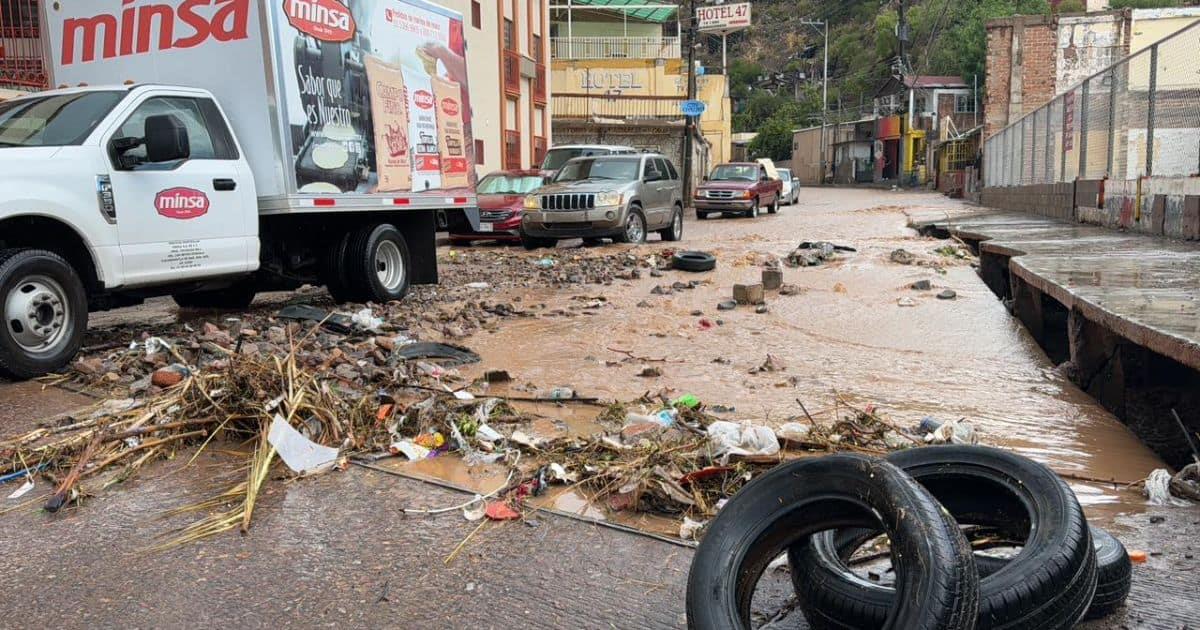 Fuerte lluvia y caída de granizo causan destrozos en Nogales