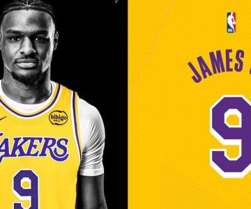 Bronny James usará el número 9 con Los Ángeles Lakers