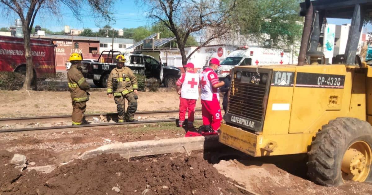 Adulto mayor sufre caída de un tren en movimiento en Nogales