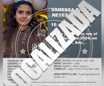 Localizan sana y salva a Vanessa Paola, menor desaparecida en Hermosillo
