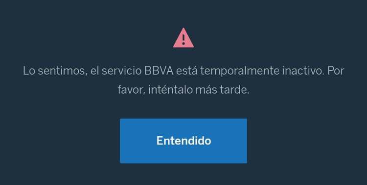 BBVA presenta fallas en su aplicación este viernes