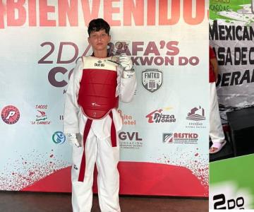 Joven guaymense busca el oro en Taekwondo en los Juegos Conade 2024