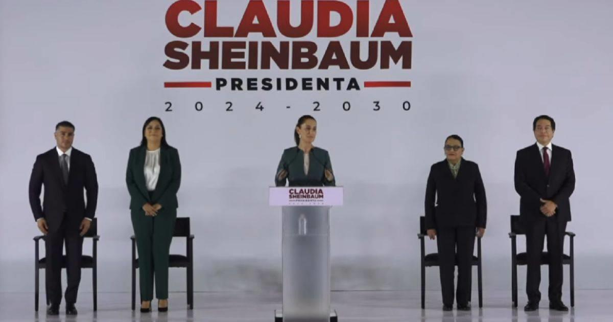 Claudia Sheinbaum presenta tercera parte de su gabinete presidencial