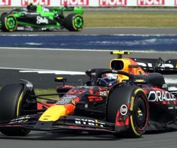 Checo Pérez marca tercer mejor tiempo en P2 del GP de Gran Bretaña