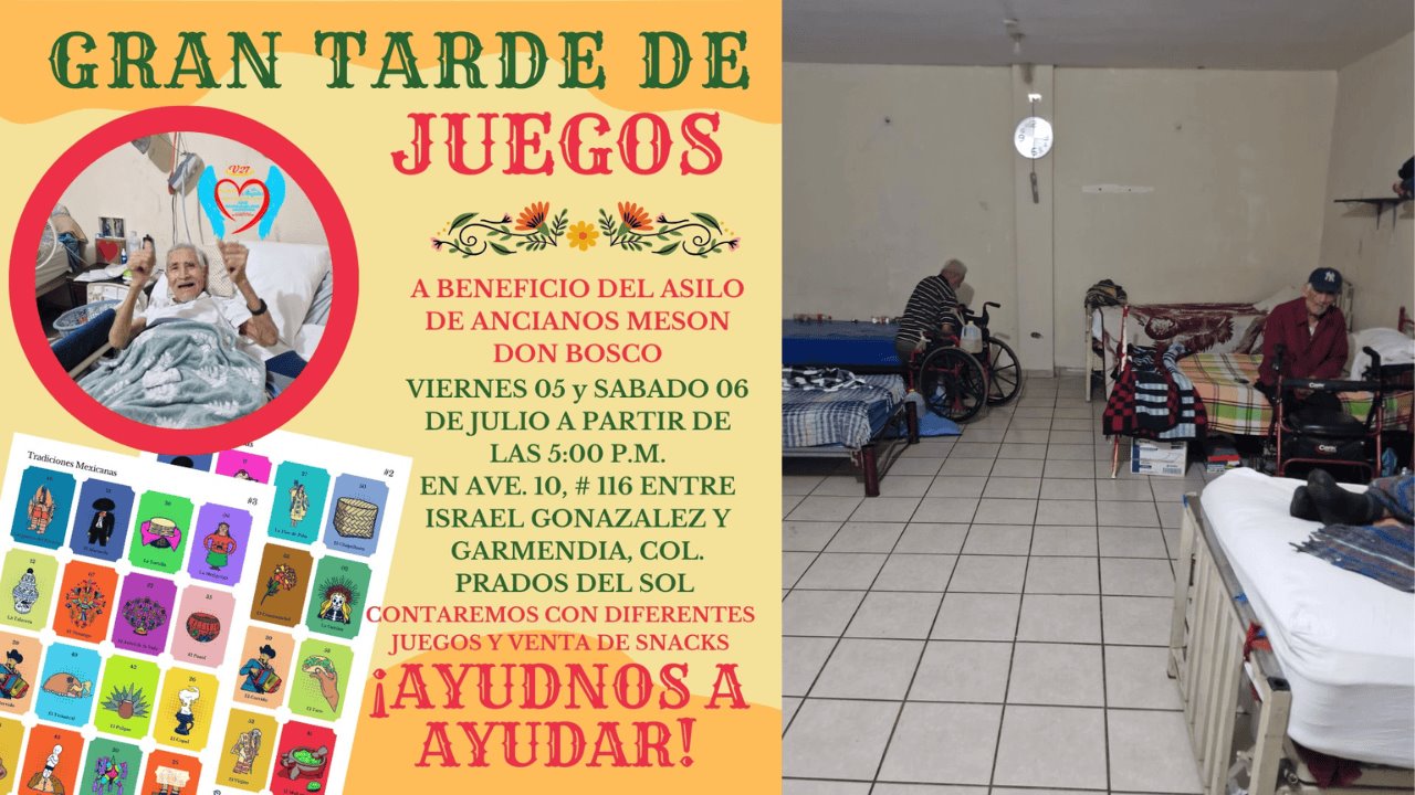 Invitan a pasar tarde de juegos con adultos mayores en Mesón Don Bosco