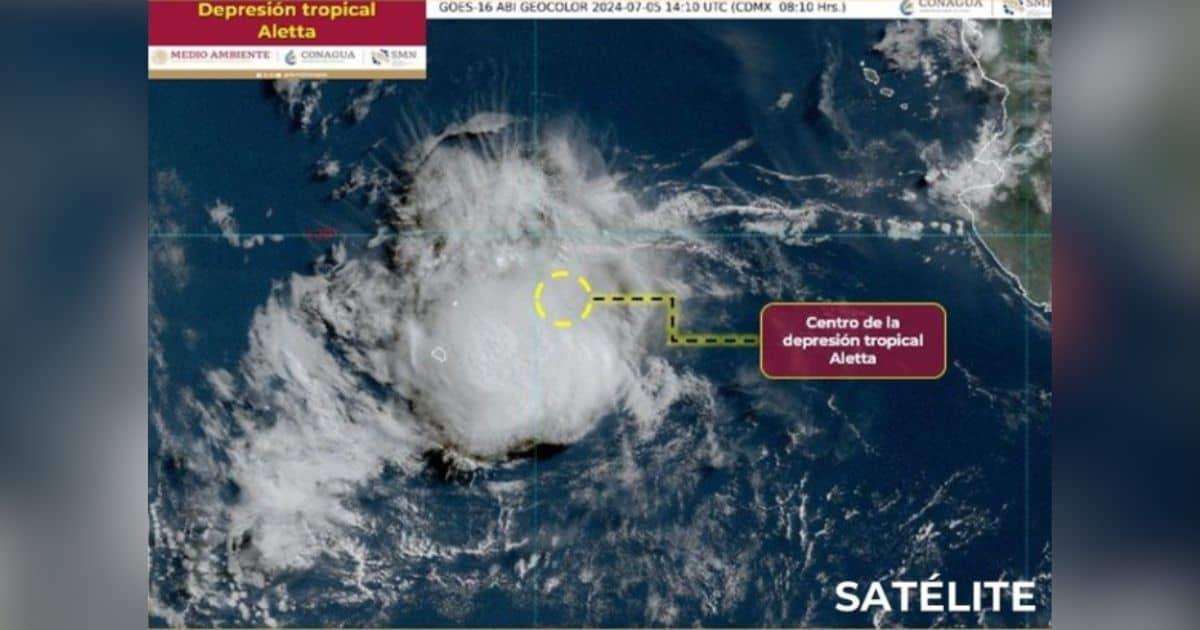 Tormenta Aletta se debilita a depresión tropical en el Pacífico