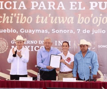 Entregan nuevas tierras a Nación Yaqui y acuerdan continuidad de Plan de Justicia