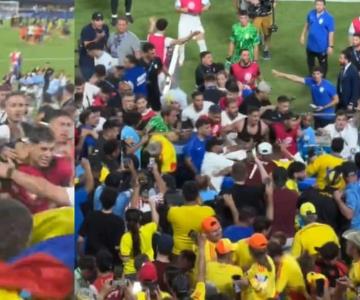 Jugadores de Uruguay se agarran a golpes con aficionados tras derrota