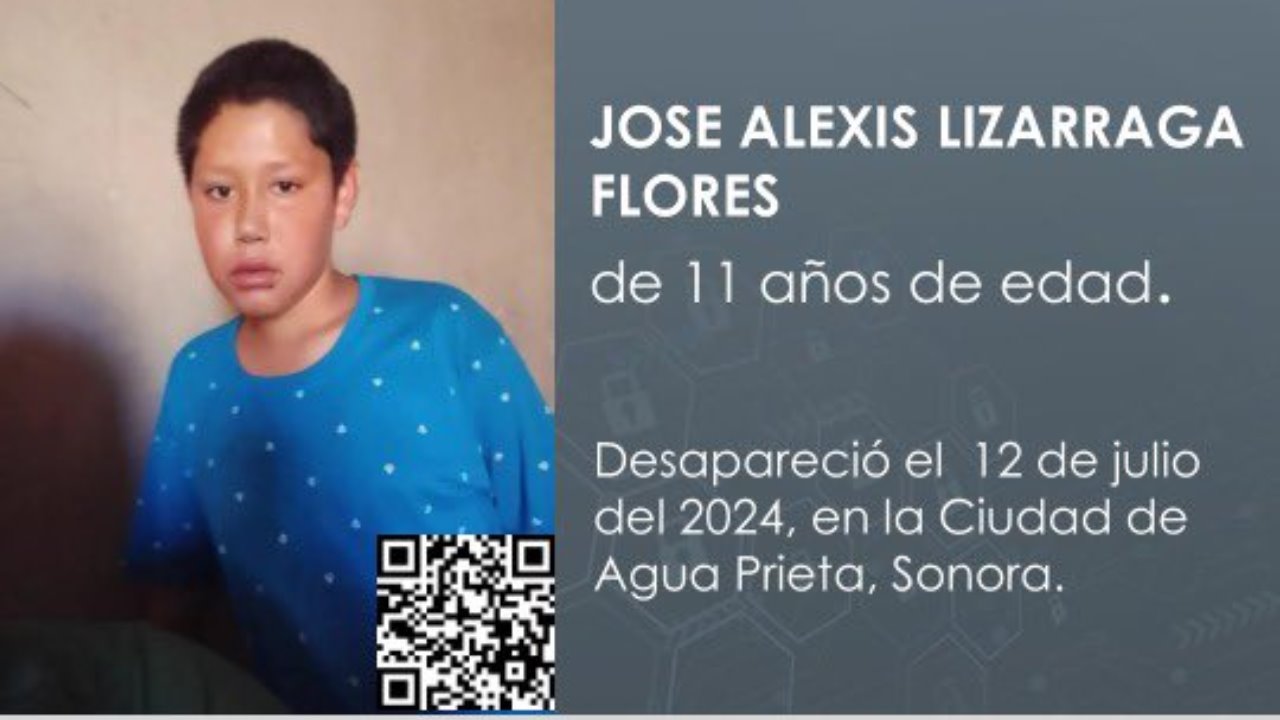 Activan Alerta Amber para localizar a José Alexis, menor de 11 desaparecido