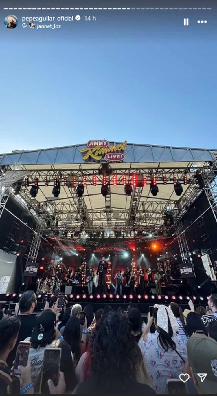 Pepe Aguilar se presenta como invitado en el programa de Jimmy Kimmel