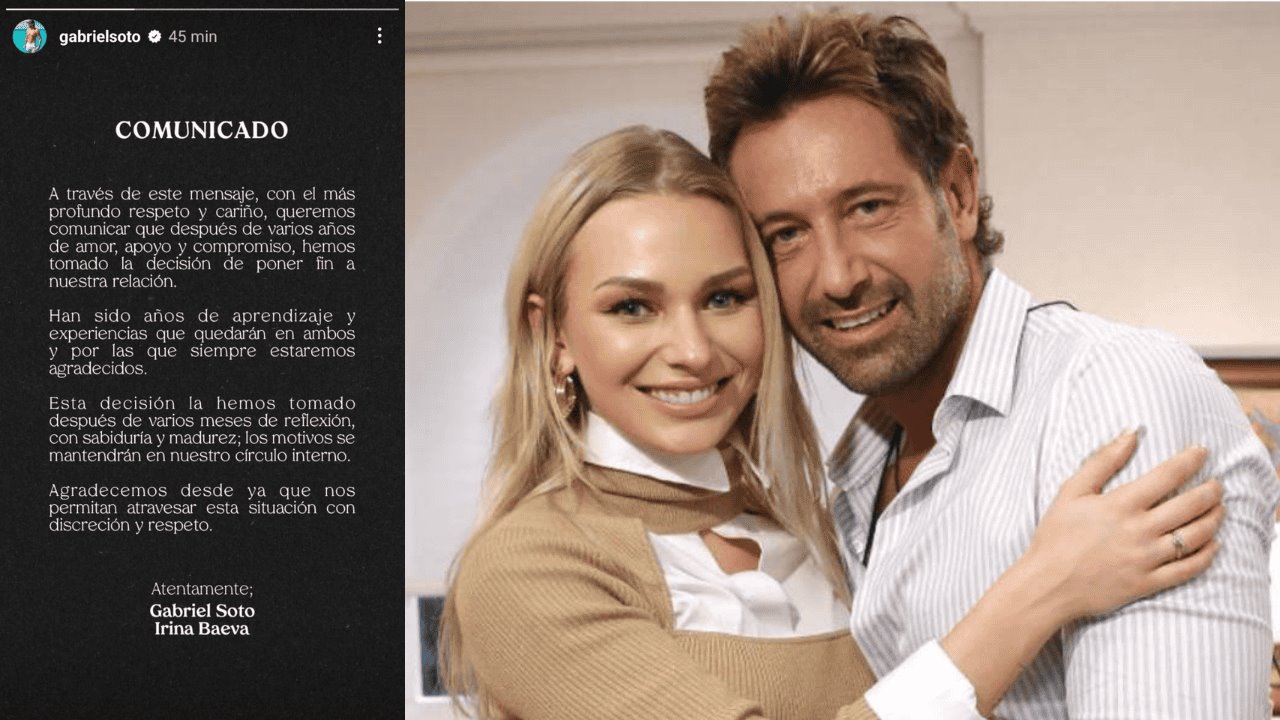 Gabriel Soto e Irina Baeva ponen fin a su relación