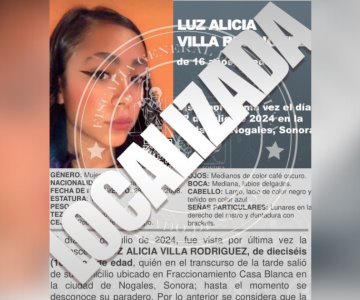 Luz Alicia regresa a casa; desactivan Alerta Amber en Sonora