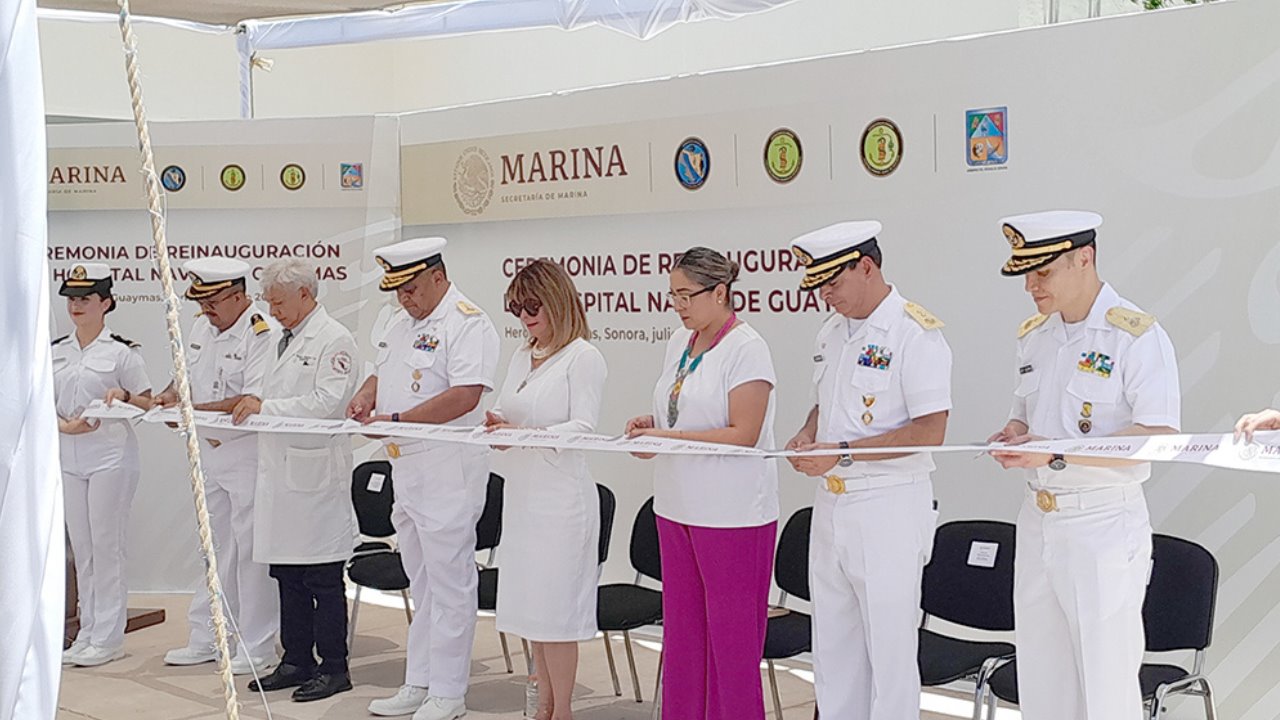 Inauguran ampliación del Hospital Naval en Guaymas