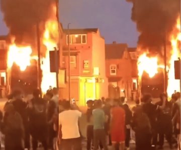 Disturbios en Inglaterra dejan vehículos incendiados y destrozos