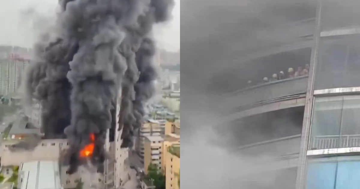 Fuerte incendio en centro comercial deja 16 muertos en China