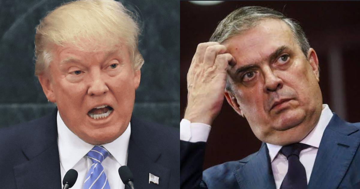 Tiene un IQ de 50: Donald Trump se burla de Marcelo Ebrard