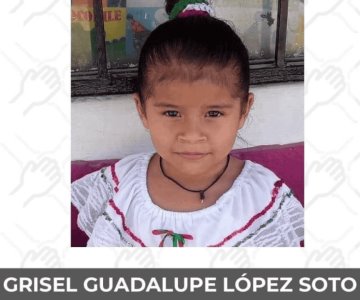 Solicitan ayuda para localizar a Grisel Guadalupe López Soto de 7 años