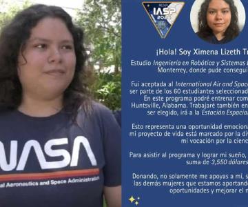 ¡Nos vamos a la NASA!, Ximena Trejo pide apoyo para cumplir su sueño