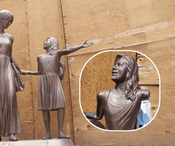 Vandalizan otra escultura en Hermosillo, ahora en el Mercado Municipal