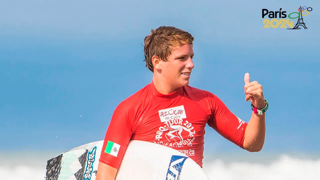 Alan Cleland representará a México en surf en París 2024