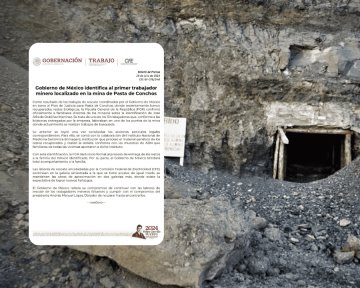 Revelan identidad de los primeros restos rescatados en Pasta de Conchos