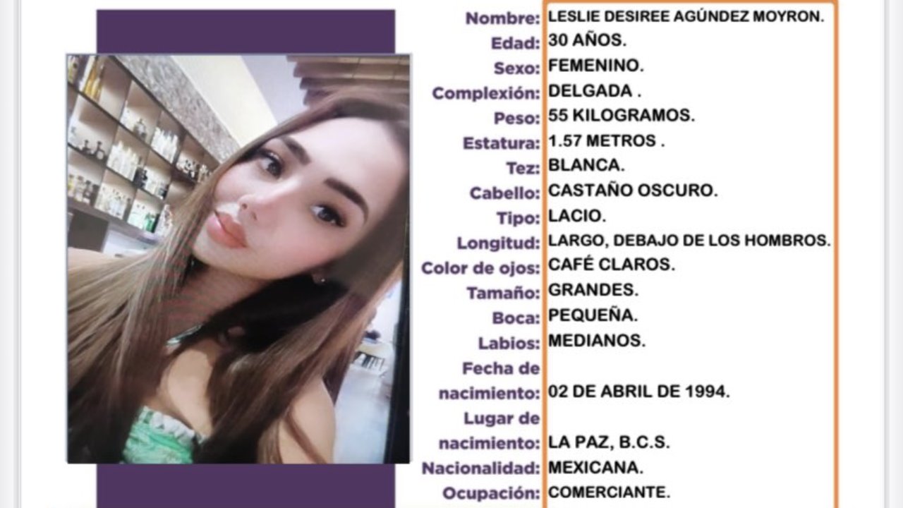 Buscan a Desiree Agúndez, joven desaparecida en La Paz, BCS