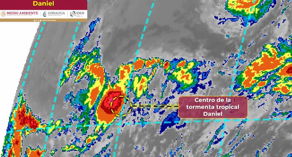 Tormenta tropical Daniel se forma en el Pacífico