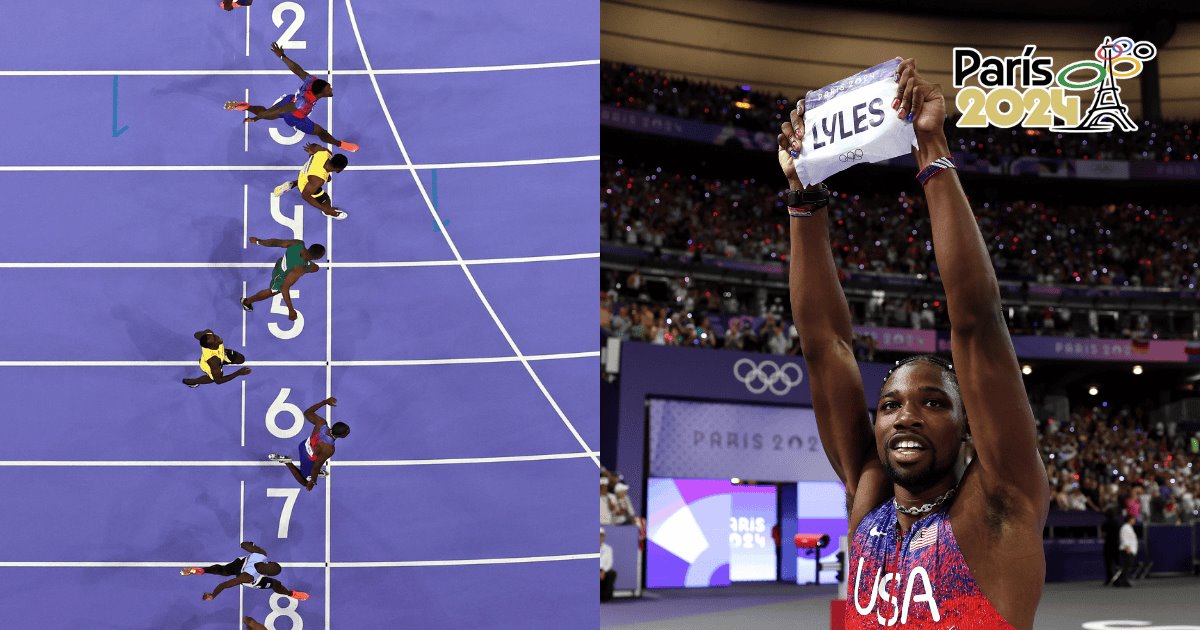 Noah Lyles gana el oro en 100 metros planos por solo 5 milésimas de segundo