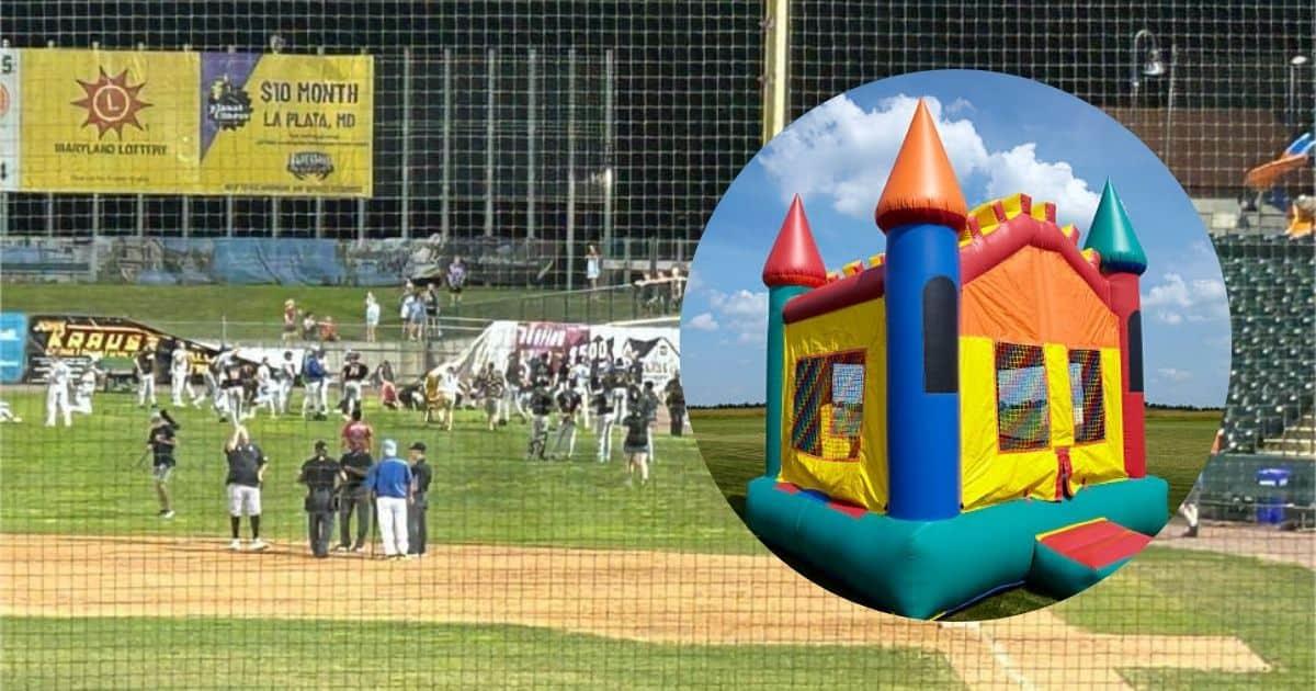 Muere niño de 5 años en inflable que salió volando en un campo de beisbol