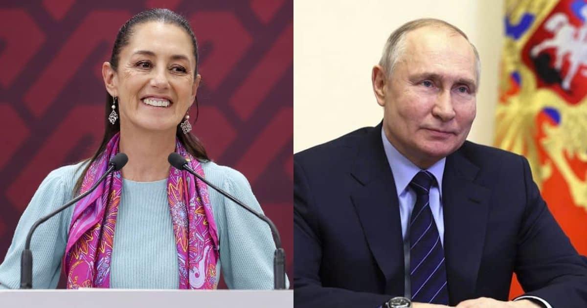 Claudia Sheinbaum invita a Vladimir Putin a su toma de posesión