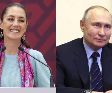 Claudia Sheinbaum invita a Vladimir Putin a su toma de posesión