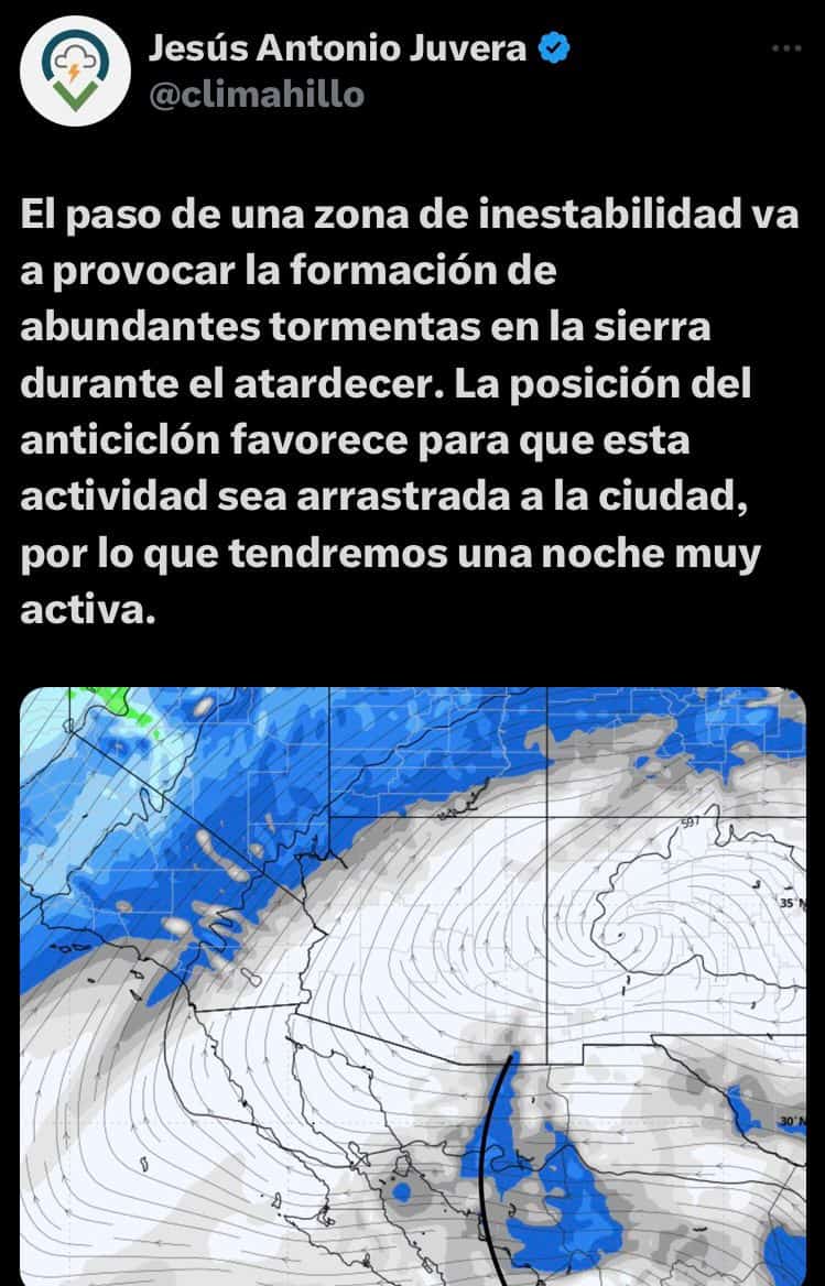 Prevén vientos de 100 kilómetros por hora la tarde noche de Hermosillo