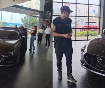 ¡Cumplieron la promesa! Marco Verde recibe auto por parte de Mazda