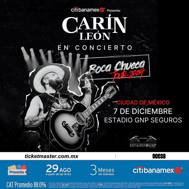 Carin León anuncia el concierto más grande de su carrera en México