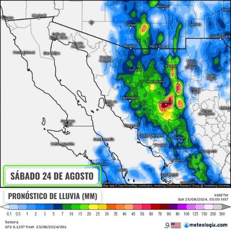 Continuarán las lluvias en Hermosillo este fin de semana