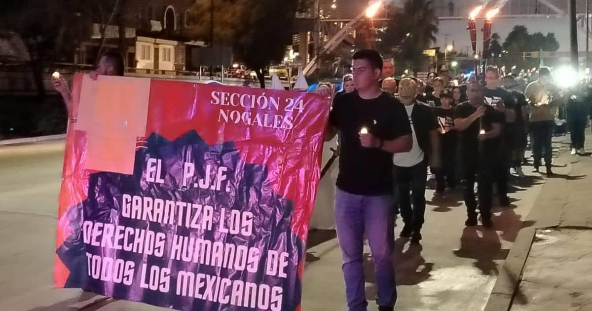 Realizan marcha en Nogales contra la reforma al Poder Judicial