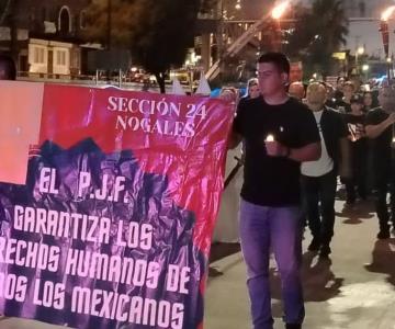 Realizan marcha en Nogales contra la reforma al Poder Judicial