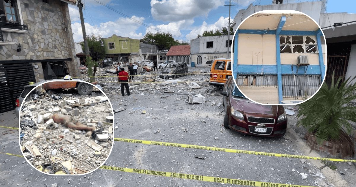 Explosión aledaña a una secundaria de Reynosa deja dos personas sin vida