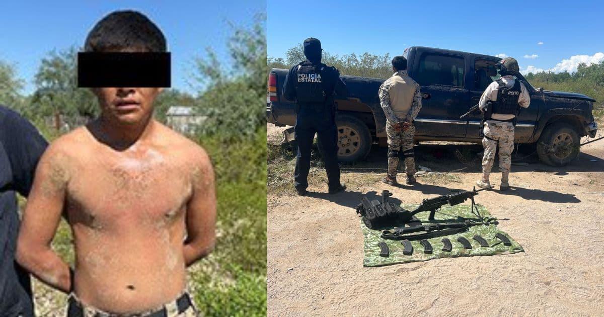 Detienen a un hombre, aseguran vehículo y armas en operativo en Santa Ana