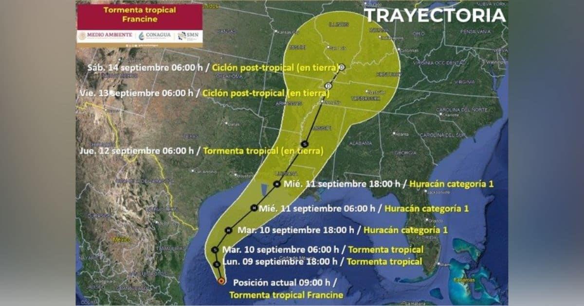 Estos estados se verán afectados por la tormenta tropical Francine