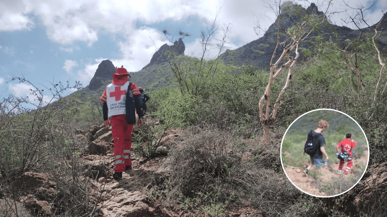 Rescatan a joven en el cerro Tetakawi