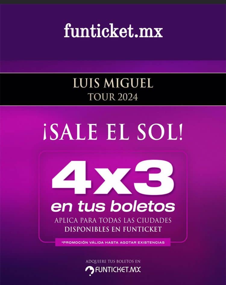 Lanzan promociones para el concierto de Luis Miguel en Hermosillo