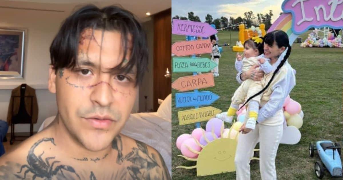 Christian Nodal responde a las críticas por no felicitar a su hija en redes