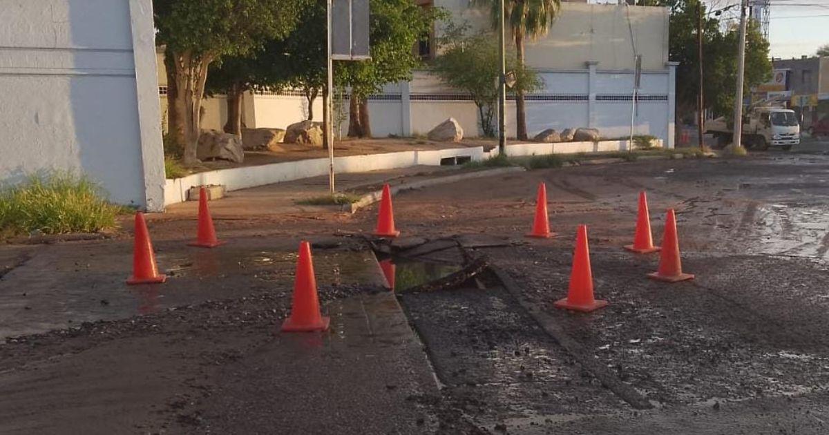 Ruptura de tubería deja sin agua a colonias al sur de Hermosillo