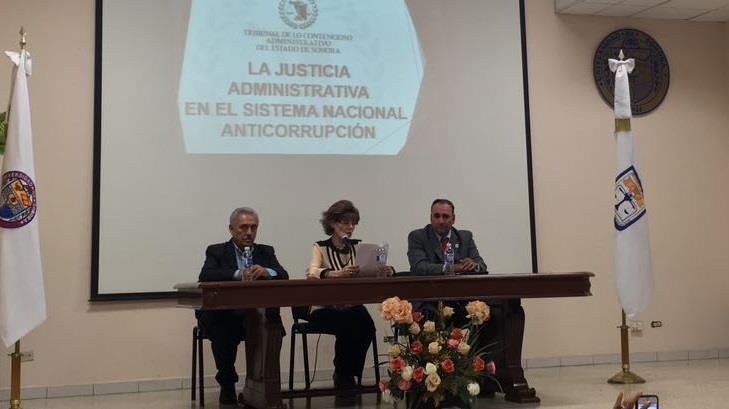 Imparten conferencia La justicia administrativa en el Sistema Nacional Anticorrupción