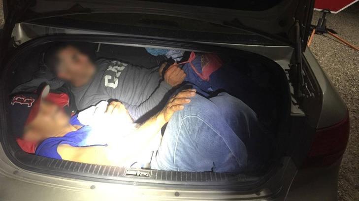 Agente canino descubrió a 2 indocumentados en la cajuela de un auto en Tucson