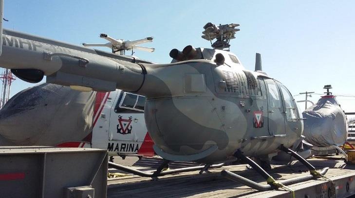 Llegan helicópteros navales a Hermosillo