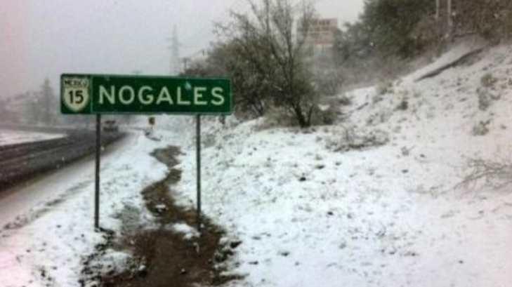 Pronostican nevadas este lunes en Nogales
