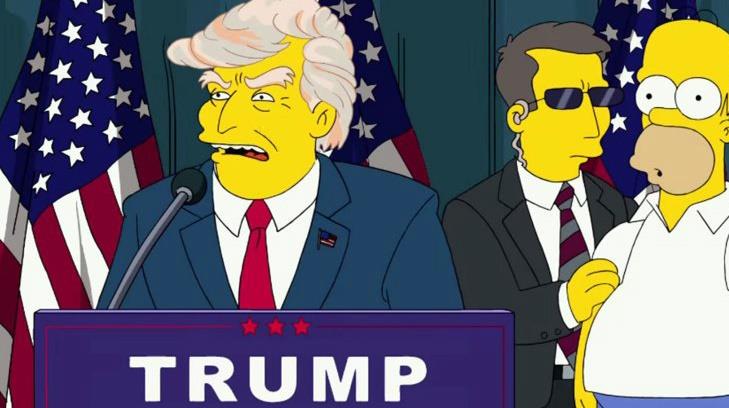 La extraña y absurda predicción de Los Simpson sobre Trump...